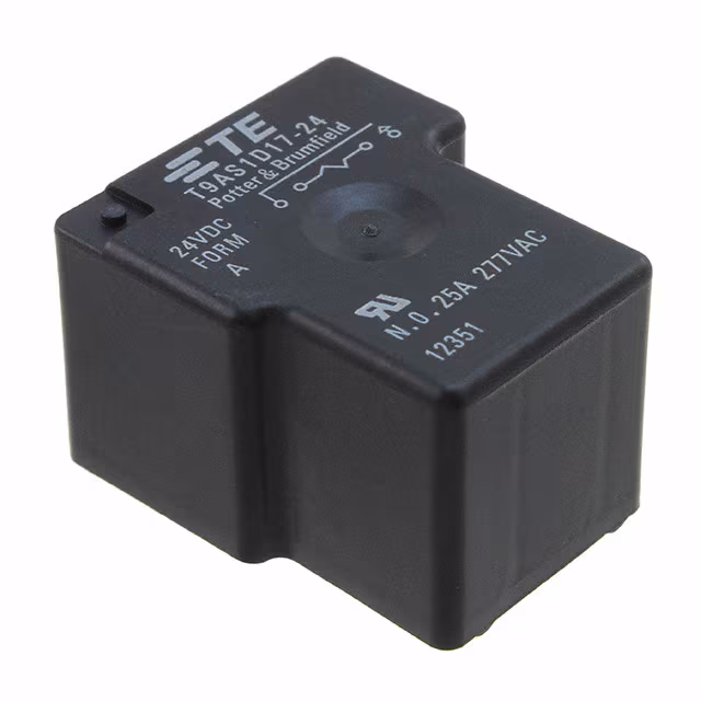 T9AS1D17-24 TE Connectivity Potter & Brumfield Relays  Power Relays Over 2 Amps